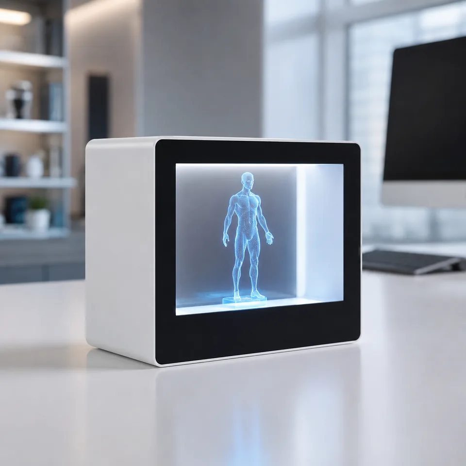 AI-ready commercial display hardware in a technology setting